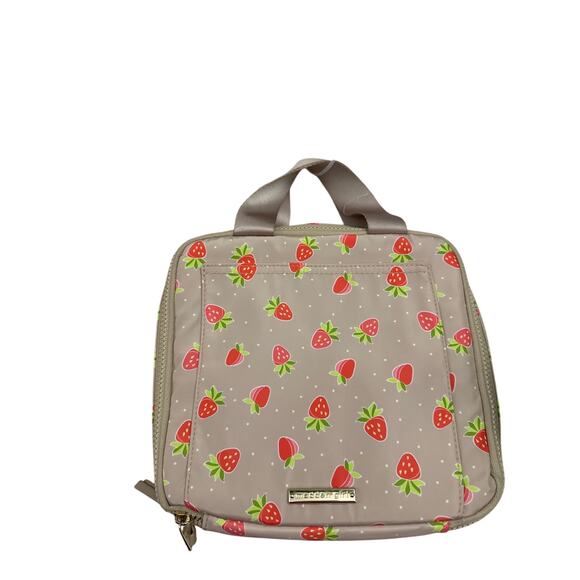 Madden Girl Matty Strawberry Nylon Square Backpack with Lunchbox - Picture 5 of 7